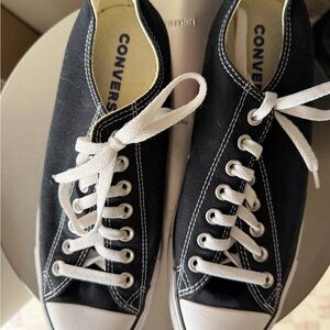 Converse Black and White Athletic Shoes